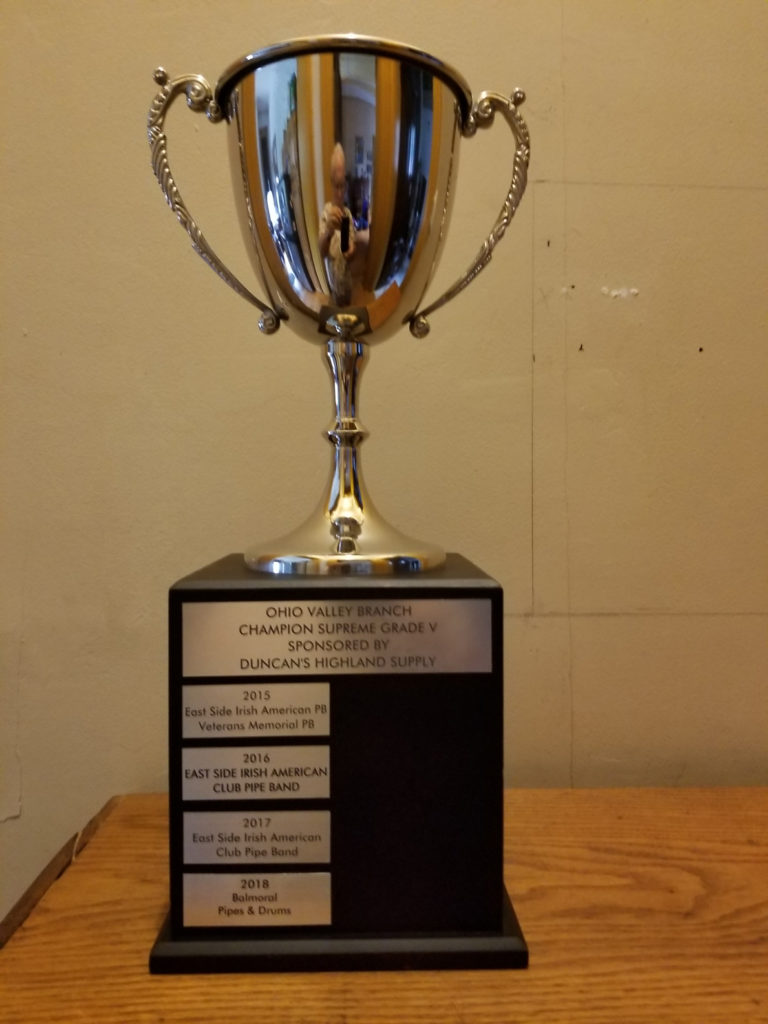 Balmoral Pipes & Drums 2018 Trophy Ohio Valley EUSPBA 