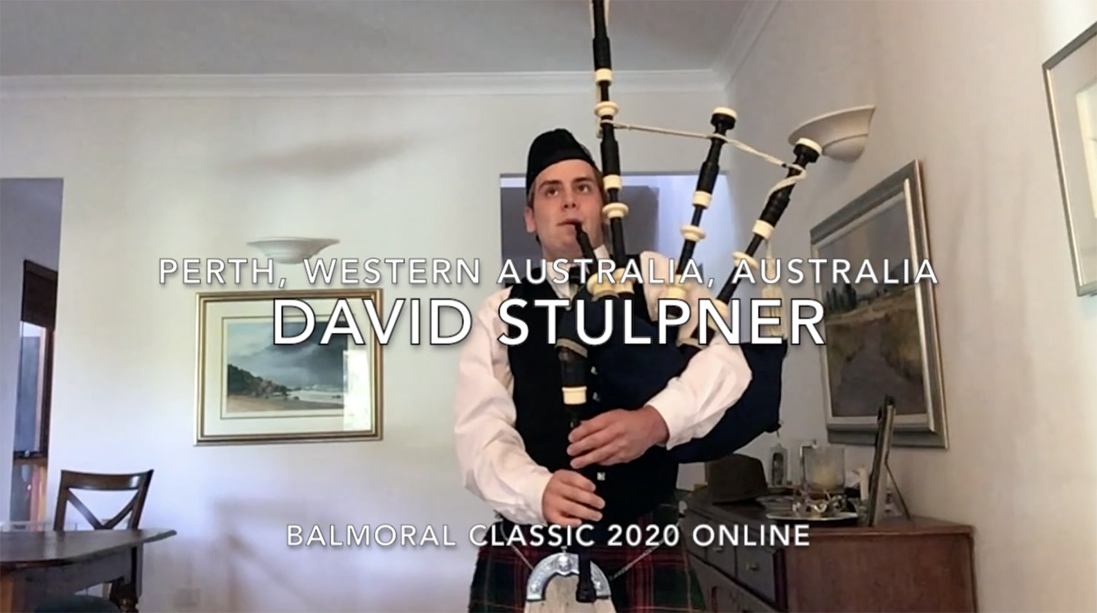 Winner of the 2020 Balmoral Classic US Junior Piping & Drumming Championships, Overall in Piping.