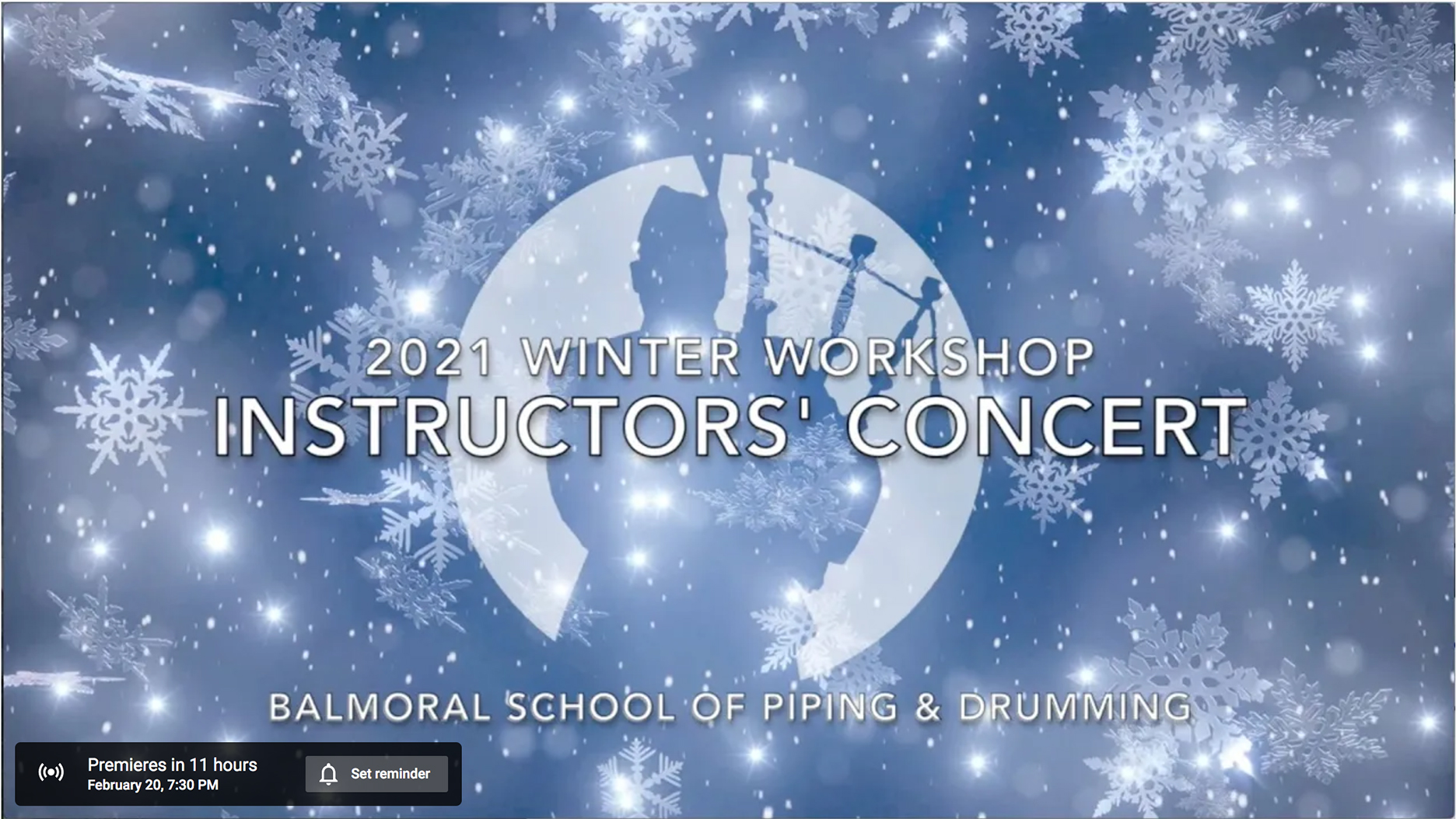 Balmoral's free Winter Workshop Instructors' Concert.
